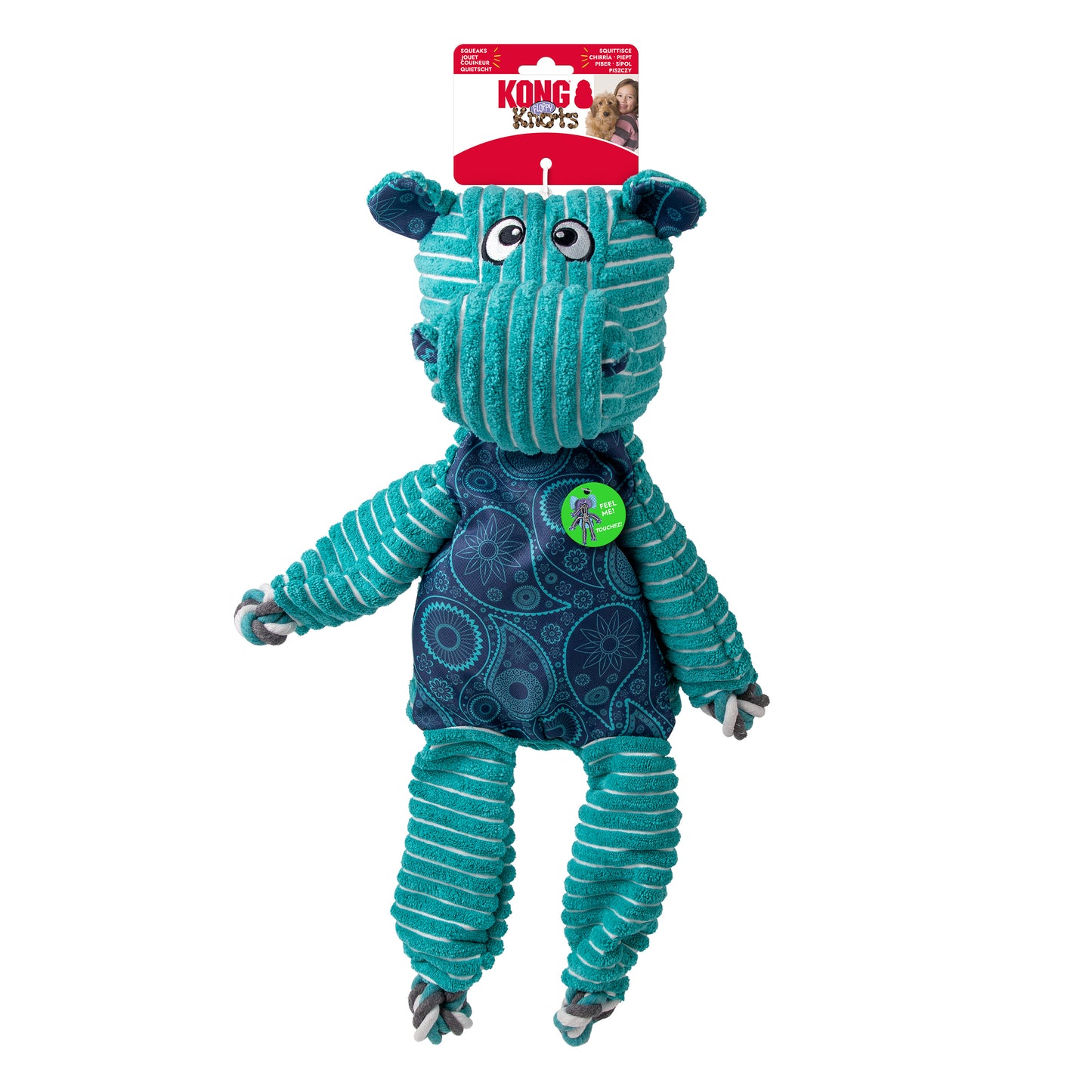 KONG Floppy Knots Hippo Jumbo X Large