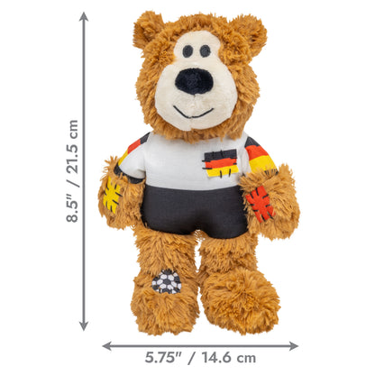 KONG Wild Sports Bear Soft Dog Play Toy Medium - Germany