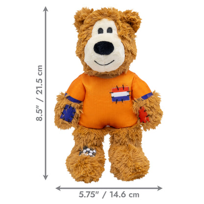 KONG Wild Sports Bear Soft Dog Play Toy Medium - Netherlands