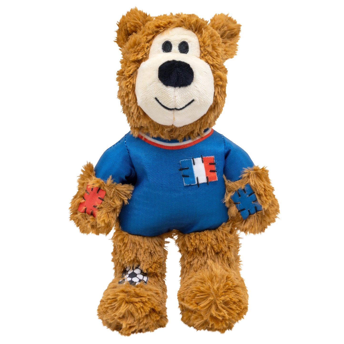 KONG Wild Sports Bear Soft Dog Play Toy Medium - France