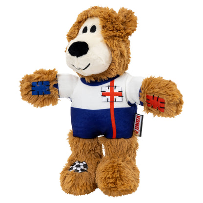 KONG Wild Sports Bear Soft Dog Play Toy Medium - England