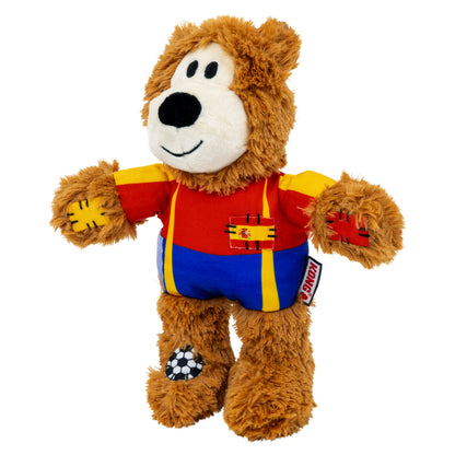 KONG Wild Sports Bear Soft Dog Play Toy Medium - Spain