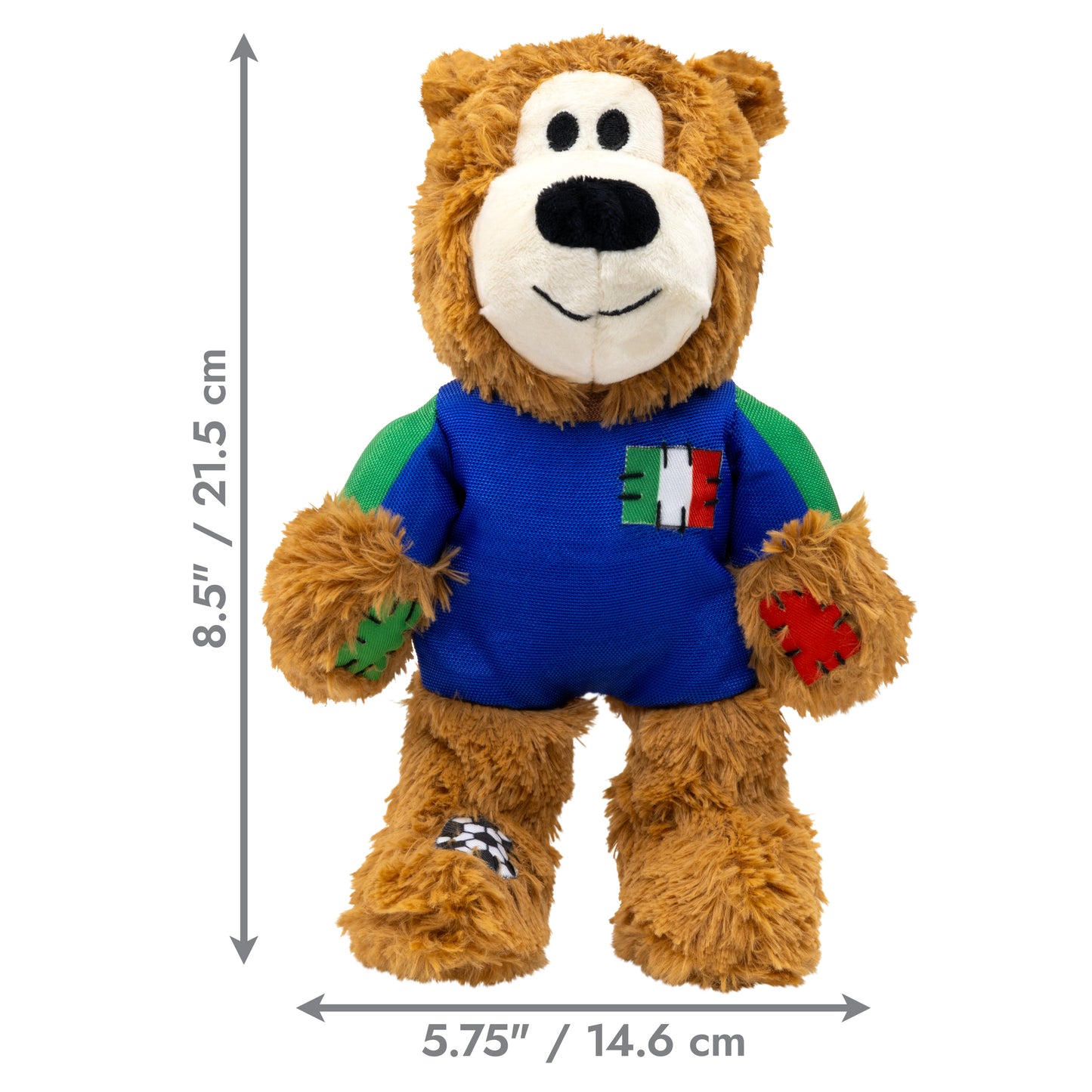 KONG Wild Sports Bear Soft Dog Play Toy Medium - Italy