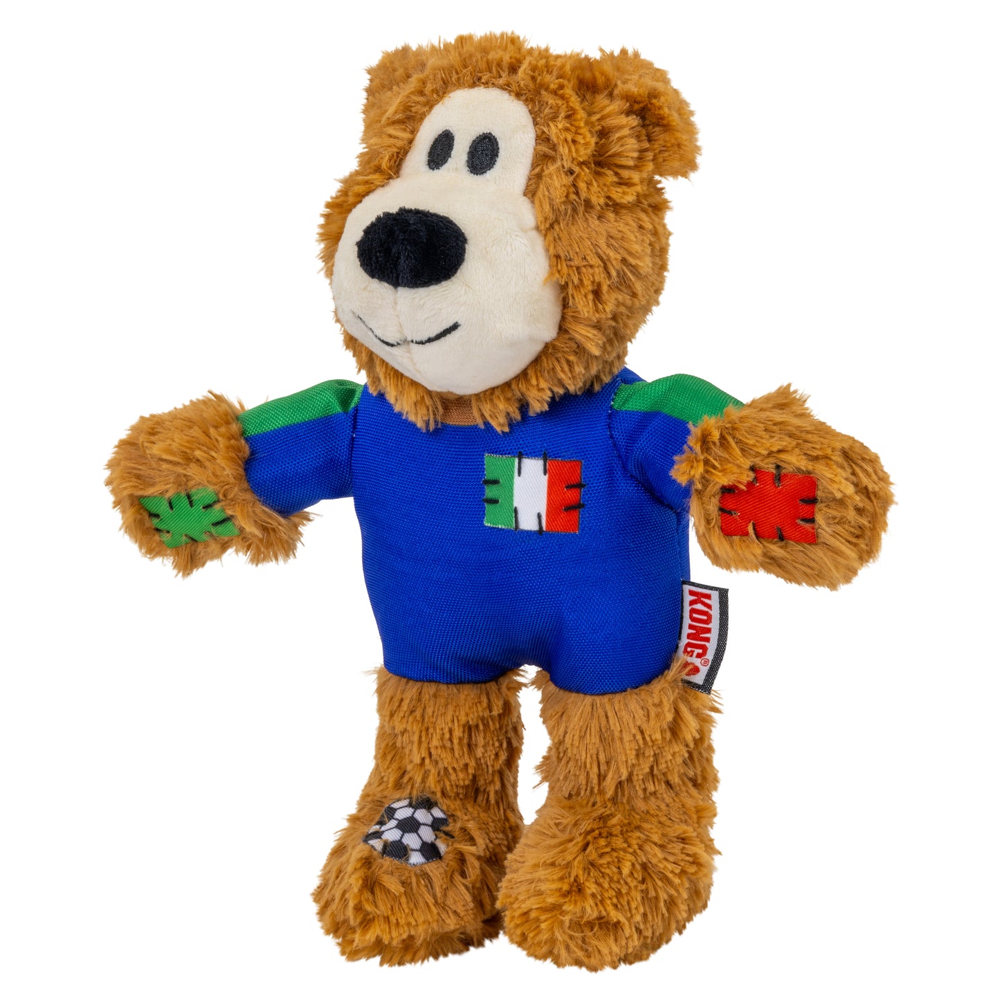 KONG Wild Sports Bear Soft Dog Play Toy Medium - Italy