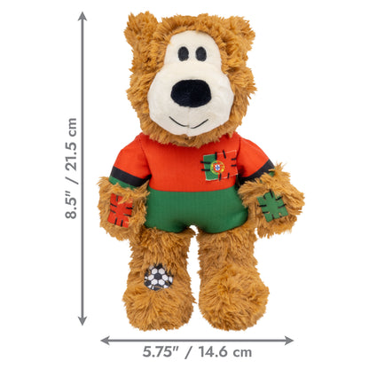 KONG Wild Sports Bear Soft Dog Play Toy Medium - Portugal