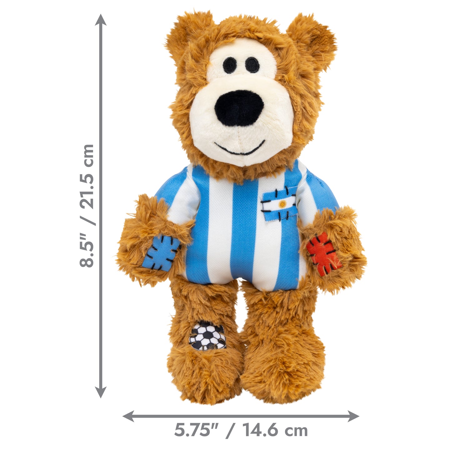 KONG Wild Sports Bear Soft Dog Play Toy Medium - Argentina