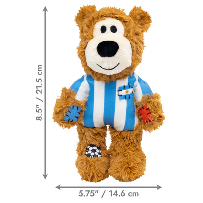 KONG Wild Sports Bear Soft Dog Play Toy Medium - Argentina