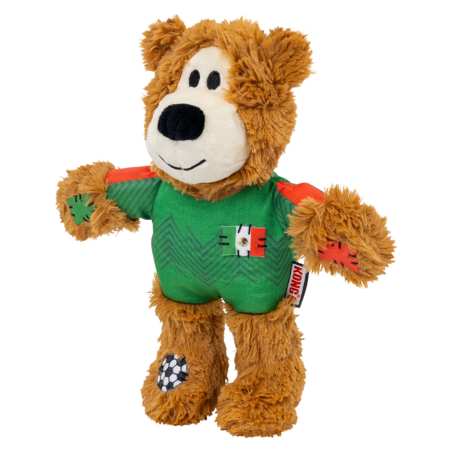 KONG Wild Sports Bear Soft Dog Play Toy Medium - Mexico