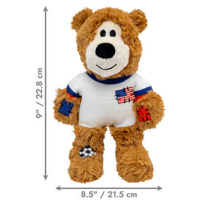 KONG Wild Sports Bear Soft Dog Play Toy Medium - USA