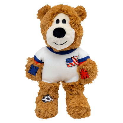 KONG Wild Sports Bear Soft Dog Play Toy Medium - USA