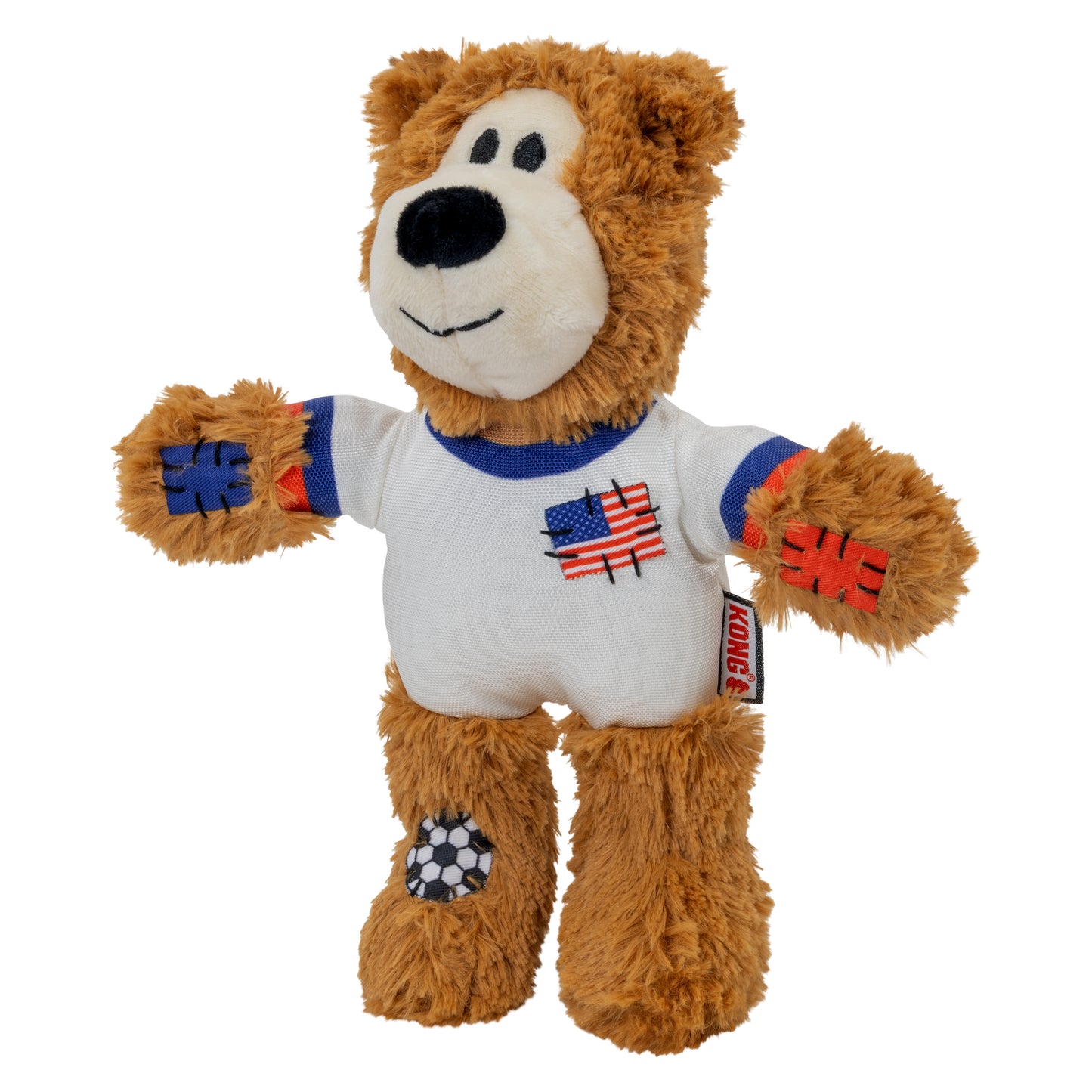 KONG Wild Sports Bear Soft Dog Play Toy Medium - USA