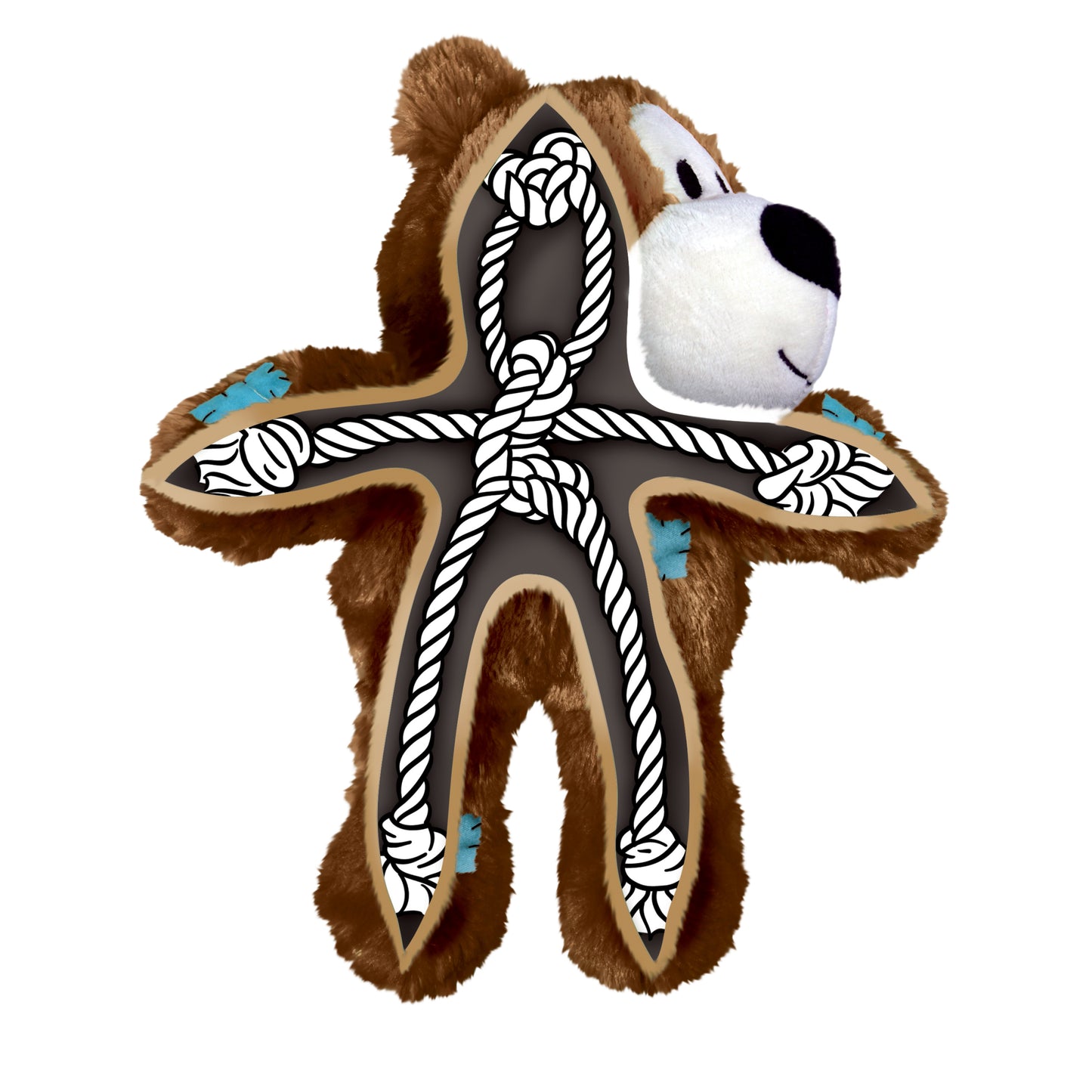 KONG Wild Sports Bear Soft Dog Play Toy Medium - Referee