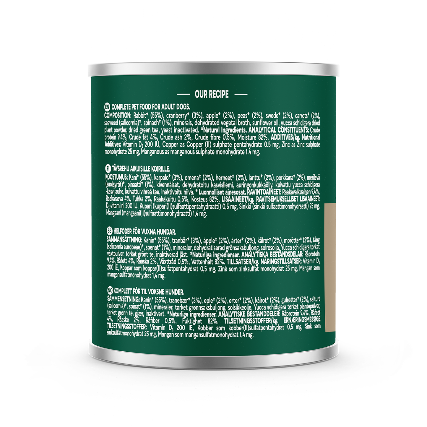 Natures Menu Country Hunter Rabbit Dog Food Can 600g