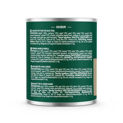 Natures Menu Country Hunter Rabbit Dog Food Can 600g