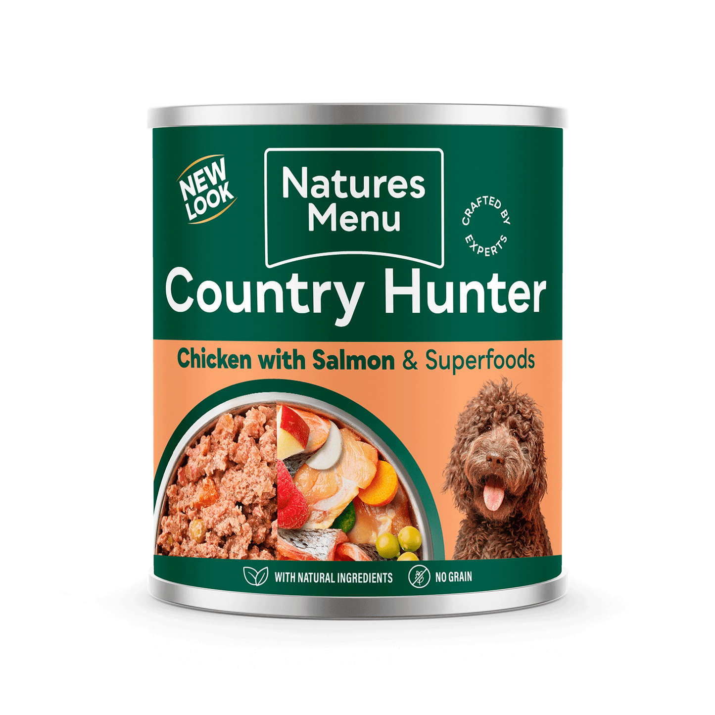 Natures Menu Country Hunter Salmon & Chicken Dog Food Can 600g