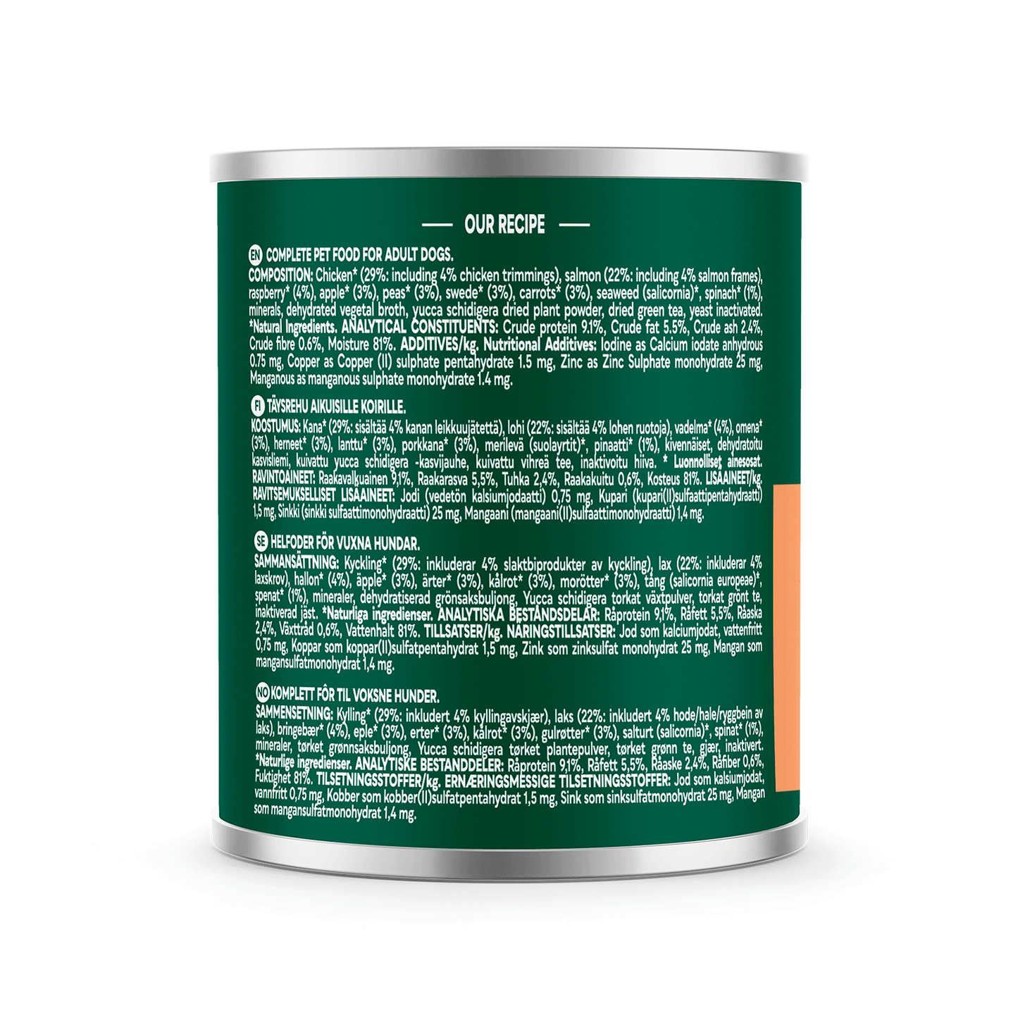 Natures Menu Country Hunter Salmon & Chicken Dog Food Can 600g