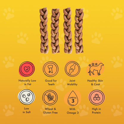Pet Munchies Dental Buffalo Chews Small 4pcs 55g