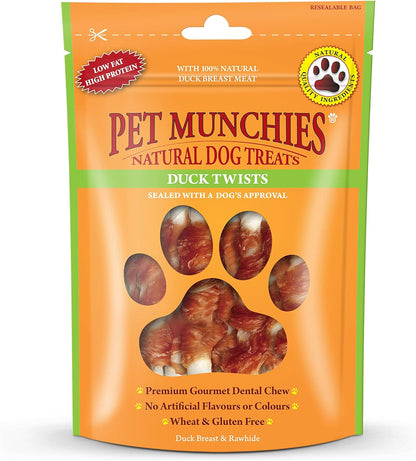 Pet Munchies Duck Twists 80g