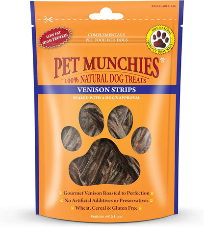 Pet Munchies Venison Strips 75g