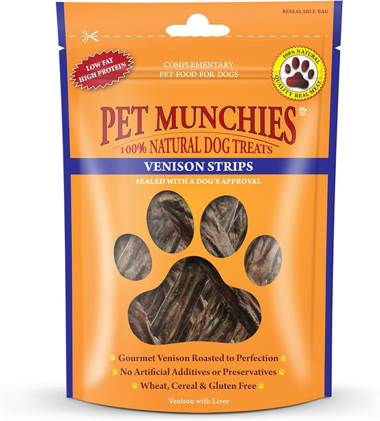 Pet Munchies Venison Strips 75g