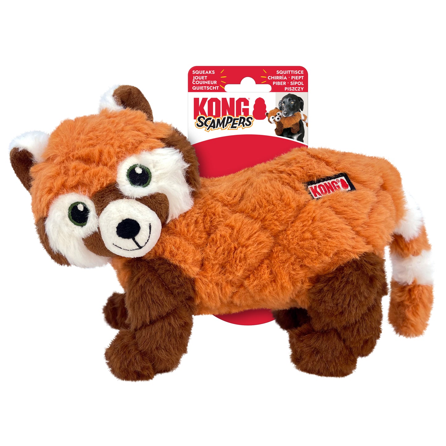 Kong Scampers Red Panda Medium