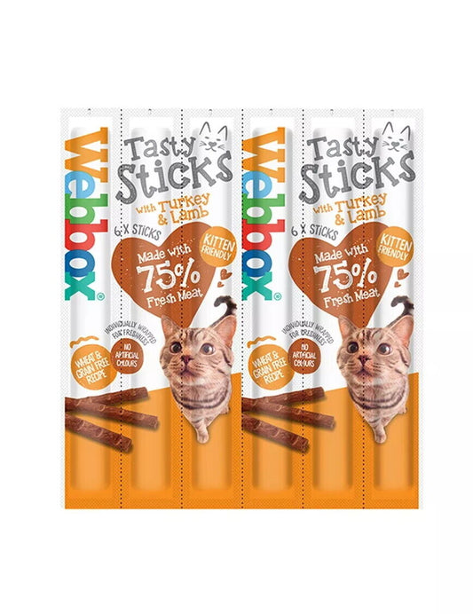 Webbox Cat Sticks Turkey & Lamb 6 Sticks