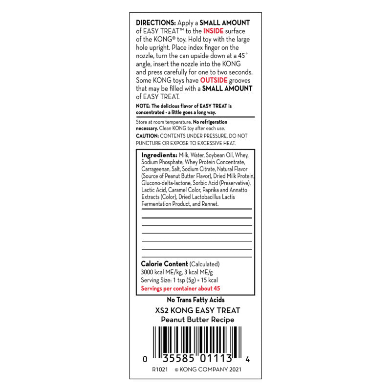 KONG Easy Treat Peanut Butter Paste 226g