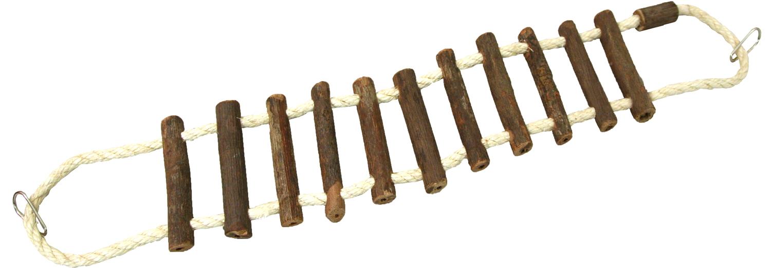 Log And Rope Beaks Natural Rope & Log Bridge Medium – Wundapets