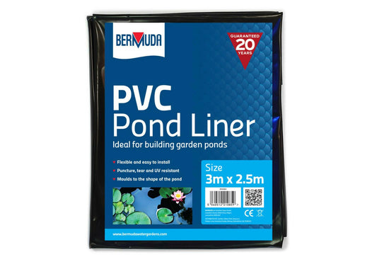 Bermuda Pre Packed PVC Pond Liner 0.33mm, 3 x 2.5 Mtr