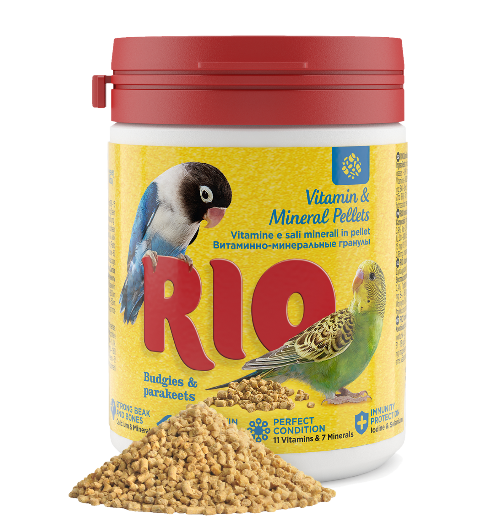 Rio Budgie/Parakeet Vitamin & Mineral Pellets 120g – Wundapets