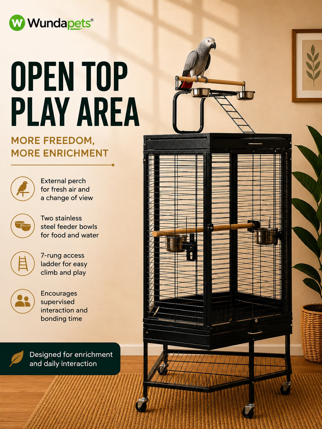 Liberta Alaska Corner Large Bird Cage