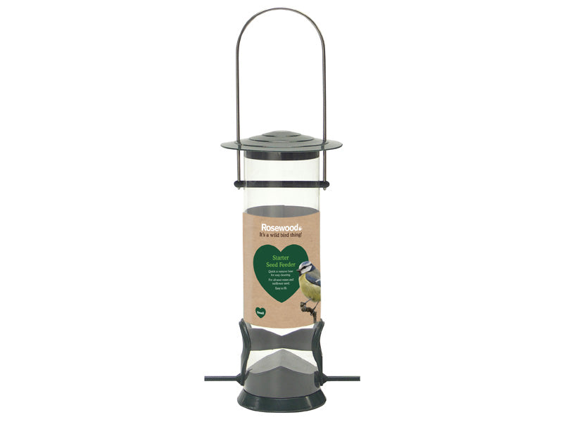 Rosewood Starter Wild Bird Seed Feeder Small