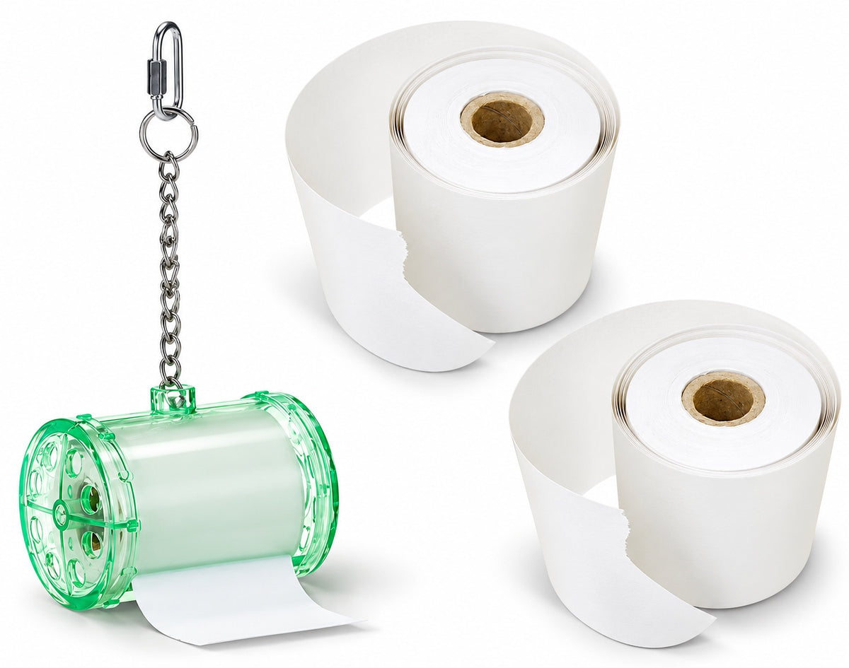 The Bird House Shred It Parrot Toy Bundle 2 Paper Refills Dispenser
