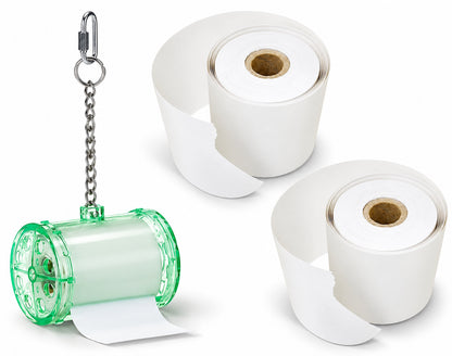 The Bird House Shred It Parrot Toy Bundle 2 Paper Refills Dispenser
