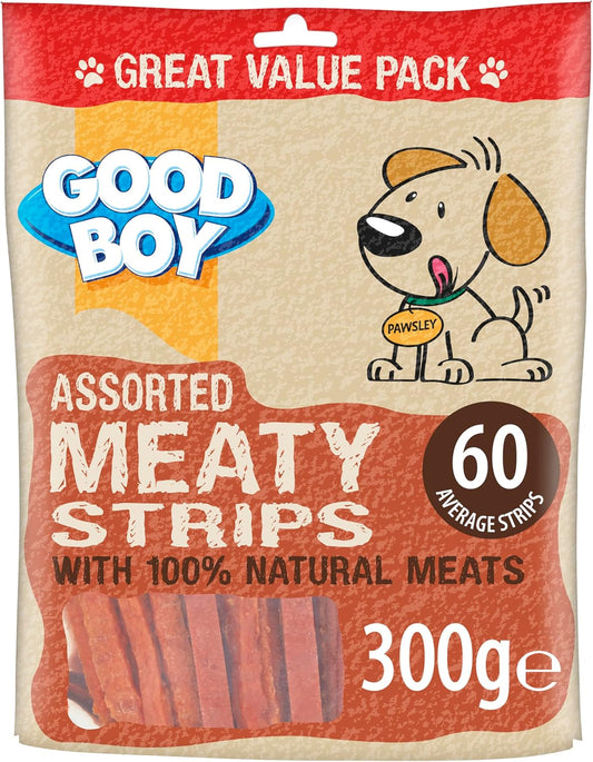 Good Boy Assorted Meaty Strips Value Bag 300g